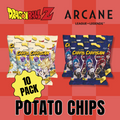 Kartoffel Chips Mix Bundle – Dragon Ball Z/Arcane – 10-Pack