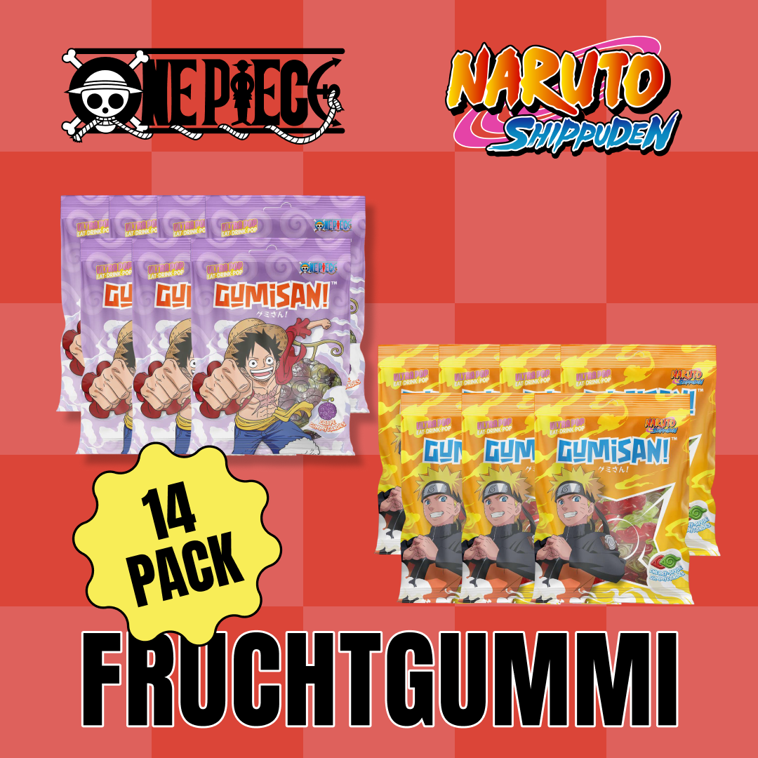 Fruchtgummi Mix Bundle – One Piece/Naruto – 14-Pack