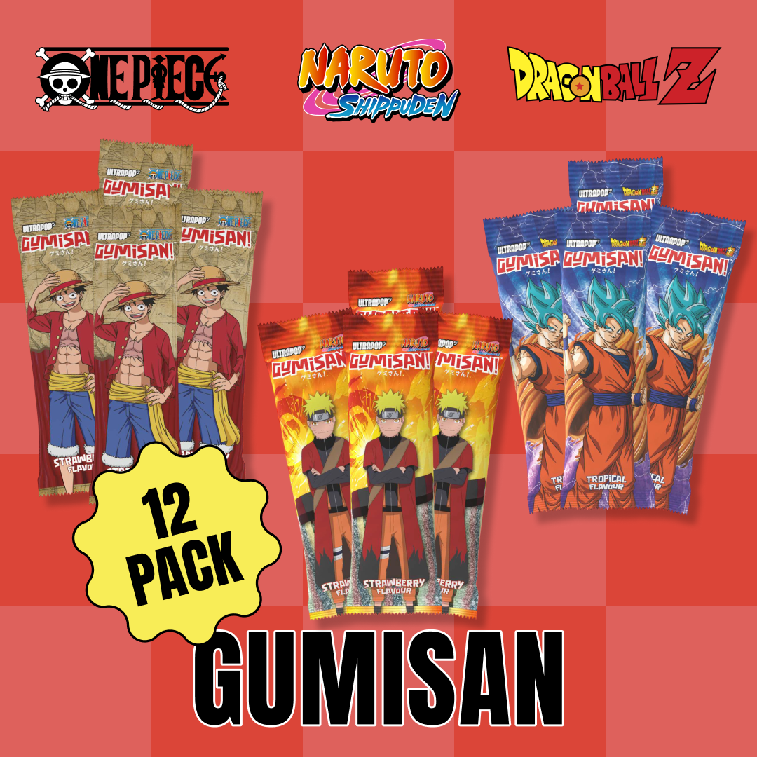 Fruchtgummi Mix Bundle – Naruto/One Piece/DBS – 12-Pack